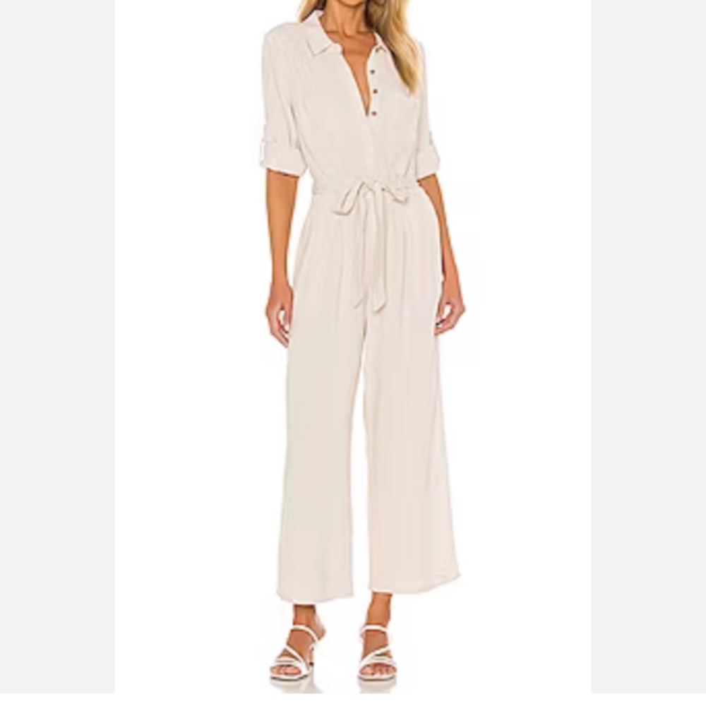 MINKPINK Linen Boiler Suit in Size Small